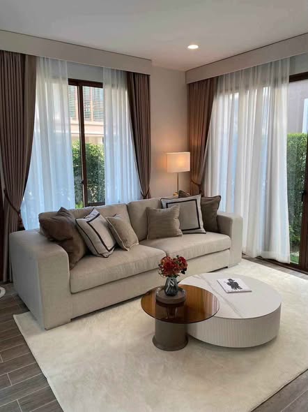 bedroom and living room of Burasiri Krungthep Kreetha