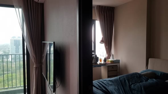 bedroom of C Ekkamai Condominium