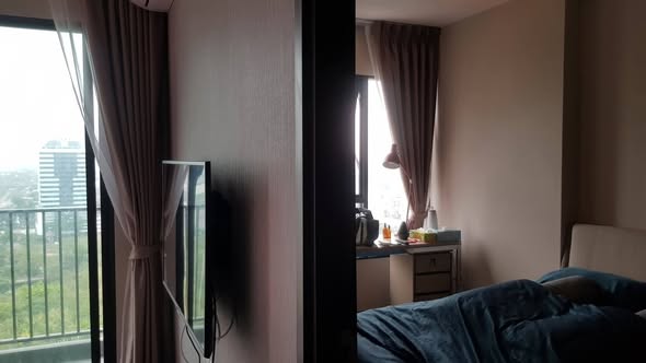 bedroom of C Ekkamai Condominium