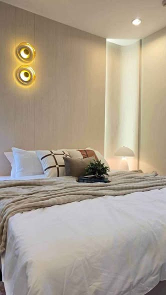 bedroom of C Ekkamai Condominium