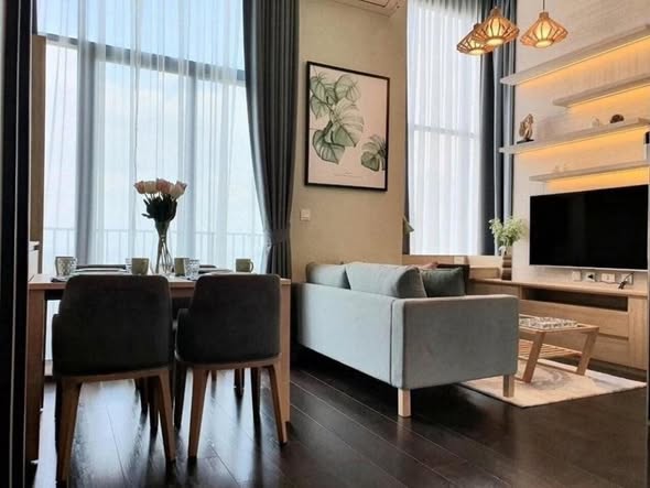 living room of C Ekkamai Condominium