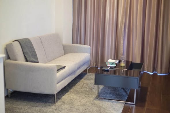 living room of C Ekkamai Condominium