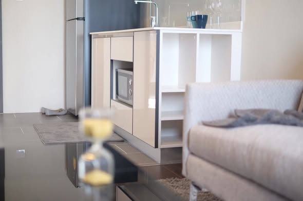 living room and room interior of C Ekkamai Condominium