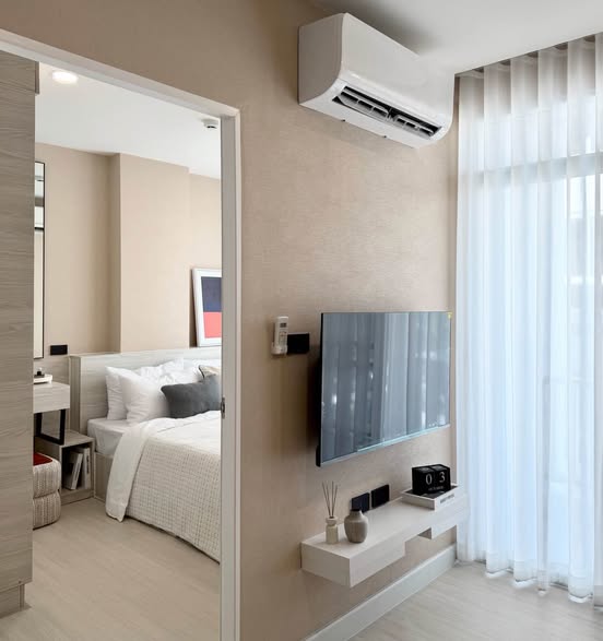 bedroom and room interior and bathroom of CASA CONDO @CMU (คาซ่า คอนโด @ซีเอ็มยู)