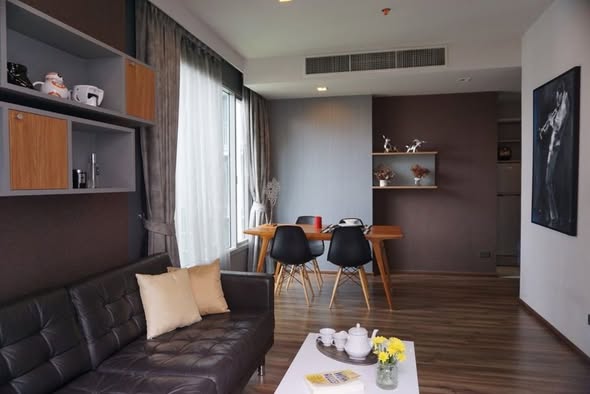 living room and bedroom of CEIL By Sansiri