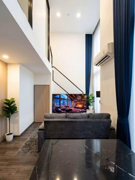 living room and kitchen of Centric Ratchayothin