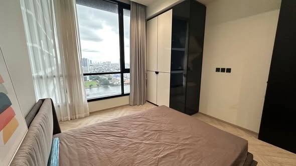bedroom and room interior of Chapter Charoennakhon–Riverside