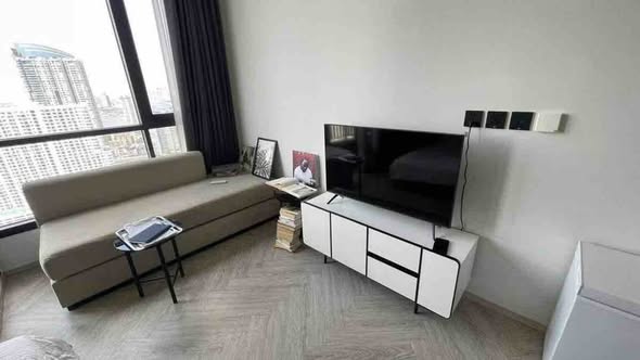 living room and bedroom and room interior of Chapter Charoennakhon–Riverside