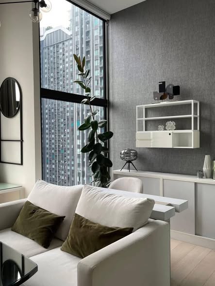 living room and room interior of Chewathai Residence Asoke
