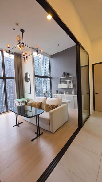 living room and room interior of Chewathai Residence Asoke