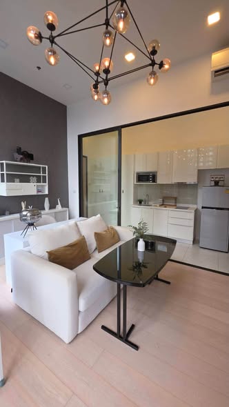 living room and room interior of Chewathai Residence Asoke