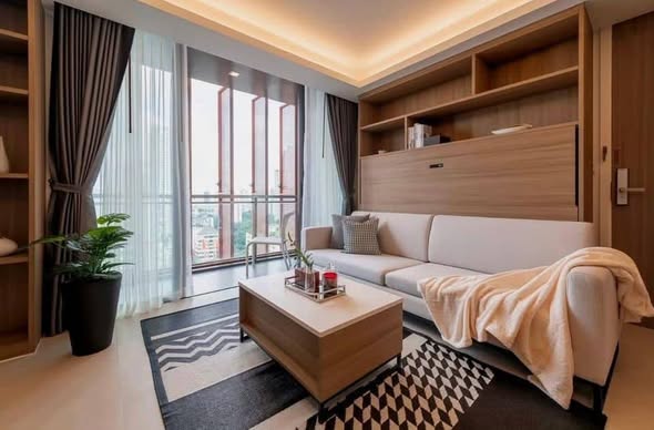 bedroom and living room of Circle Sukhumvit 31