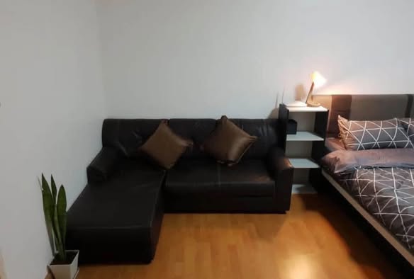 living room and bedroom of City Home Sukhumvit