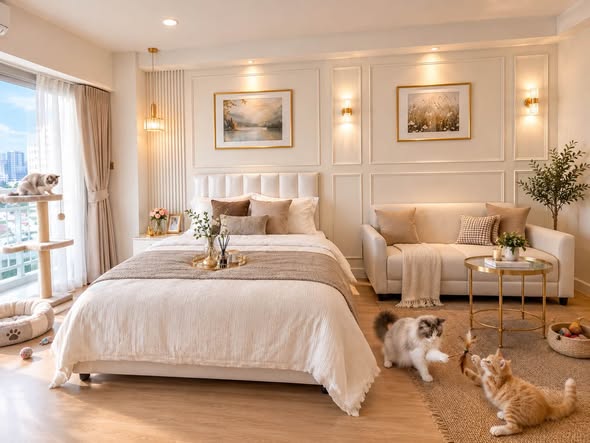 bedroom of City Living Ratchada