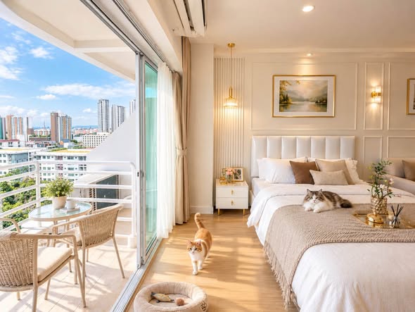 bedroom of City Living Ratchada