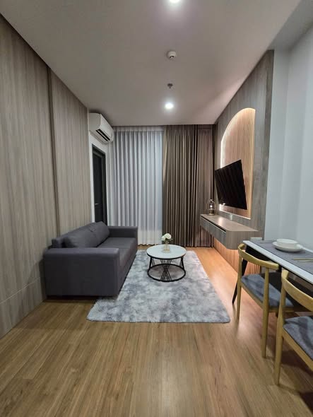 living room and bedroom of CLOUD Thonglor-Phetchaburi