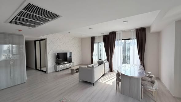 bedroom and living room of COBE Ratchada-Rama 9