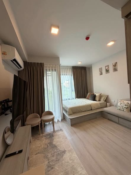 bedroom and living room of COBE Ratchada-Rama 9