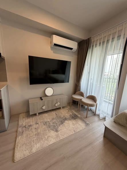 living room and bedroom of COBE Ratchada-Rama 9