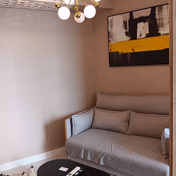 living room and bedroom of Copacabana Beach Jomtien