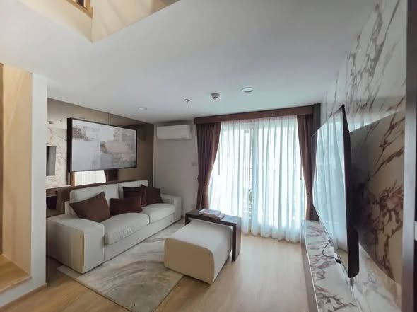 living room and bedroom of Culture Chula คัลเจอร์ จุฬา