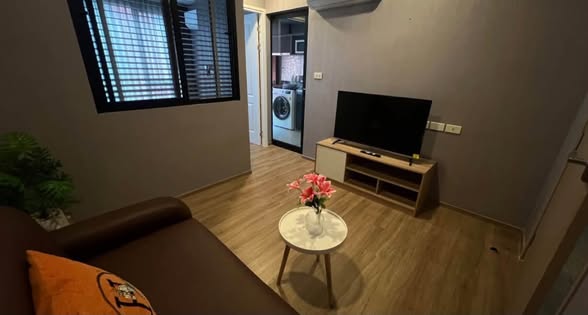 living room and bedroom of Cybiq รัชดา 32