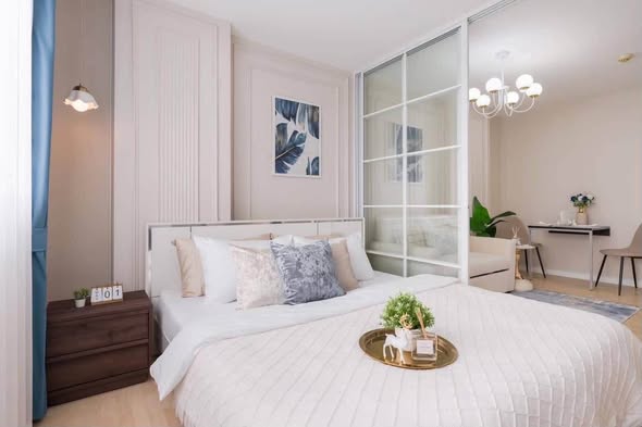 bedroom of D condo ramindra