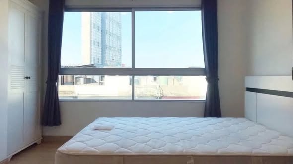 bedroom of D Condo Rattanathibet