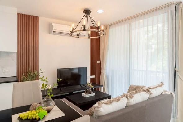 living room of D65 Condominium