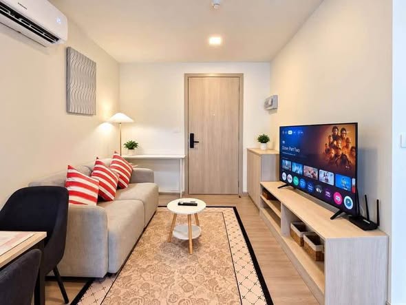 living room and room interior of dcondo Reef Phuket
