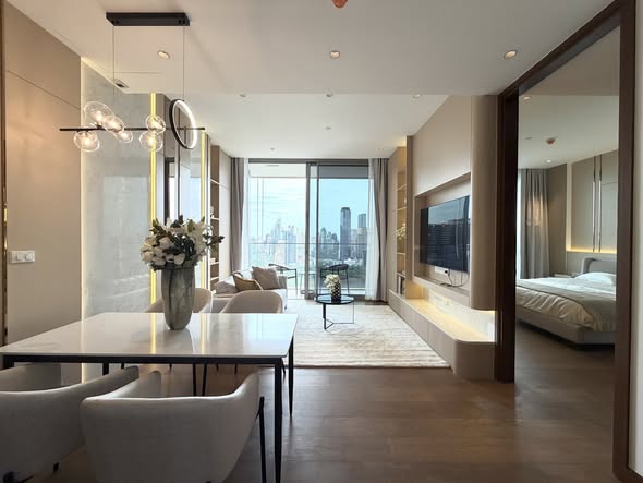 bedroom and living room of Dusit Residences