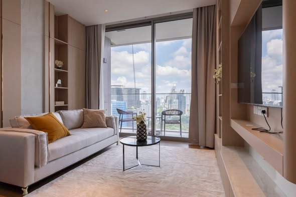 bedroom and living room of Dusit Residences