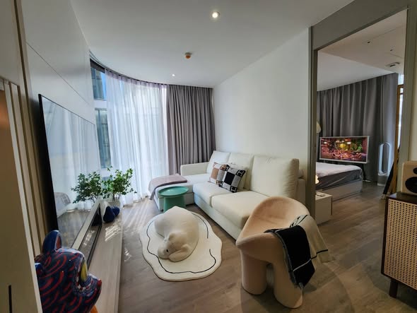 bedroom and living room of Fynn Asoke