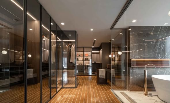 room interior and bathroom of Fynn Sukhumvit 31