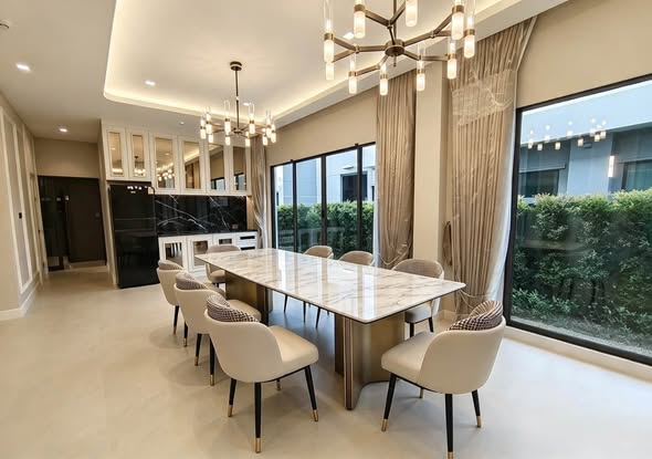living room and room interior and kitchen of Grand Bangkok Boulevard Phetkasem