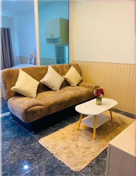 bedroom and living room of Green Tower