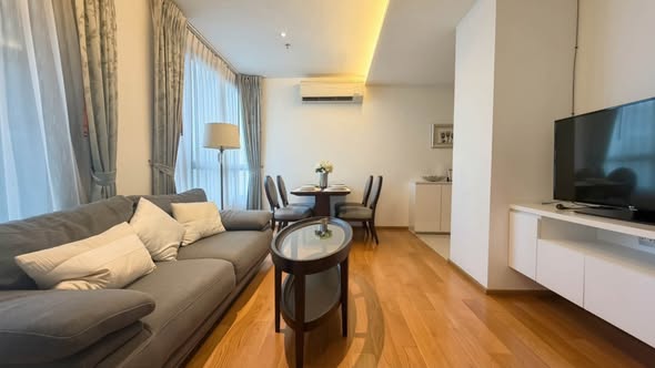 living room and bedroom of H Sukhumvit 43 Condominium