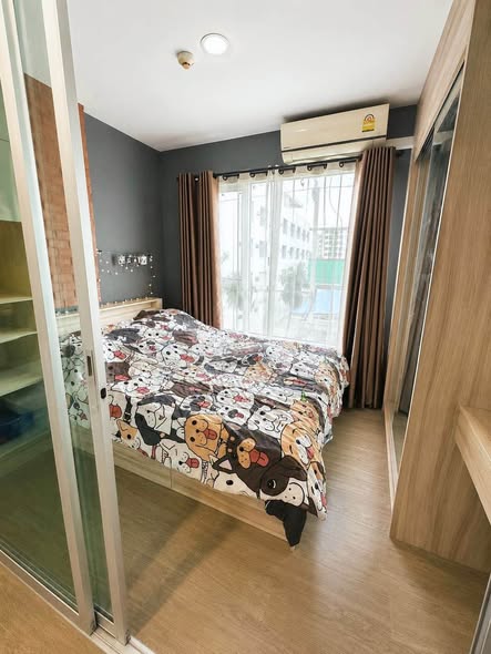 bedroom of Happy Condo Don Mueang The Terminal