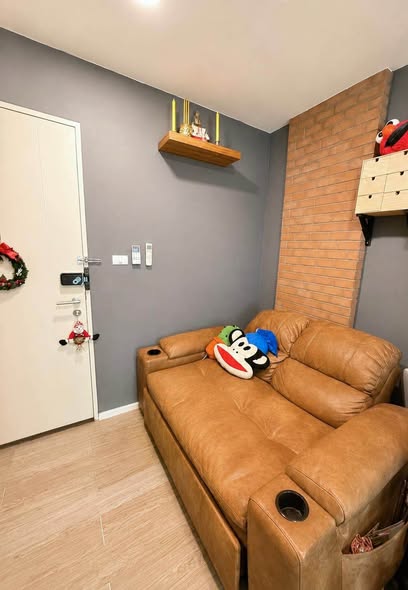 living room of Happy Condo Don Mueang The Terminal