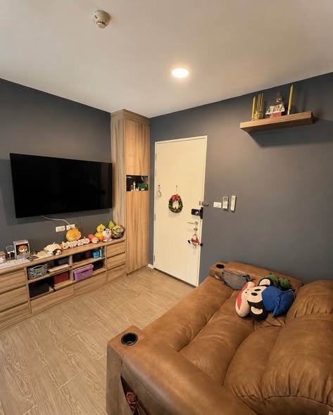 living room of Happy Condo Don Mueang The Terminal