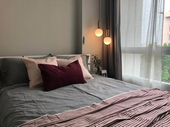 bedroom of Happy condo ladprao
