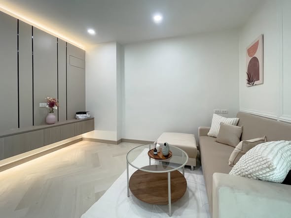 bedroom and living room of Happy condo ladprao