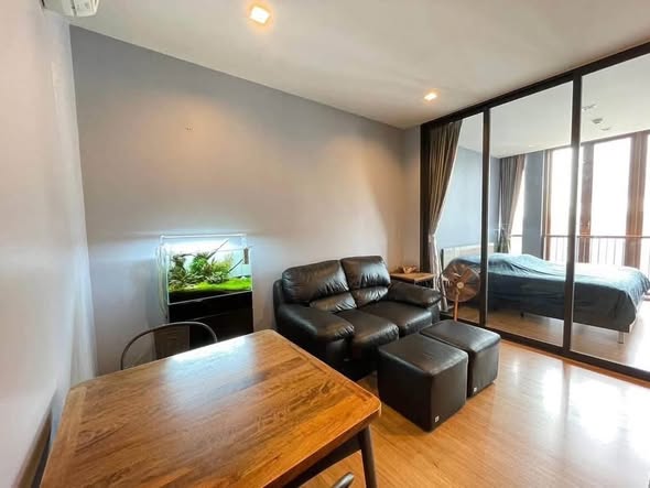 bedroom and living room of Hasu Haus