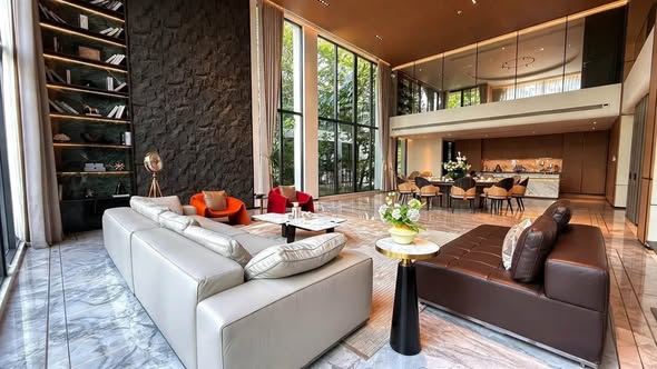 living room and bedroom of i-biza residence