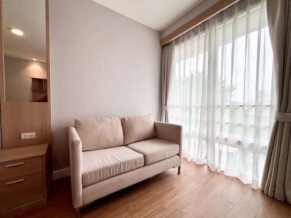living room and bedroom and room interior of I-House Rama9-Ekkamai Condominium