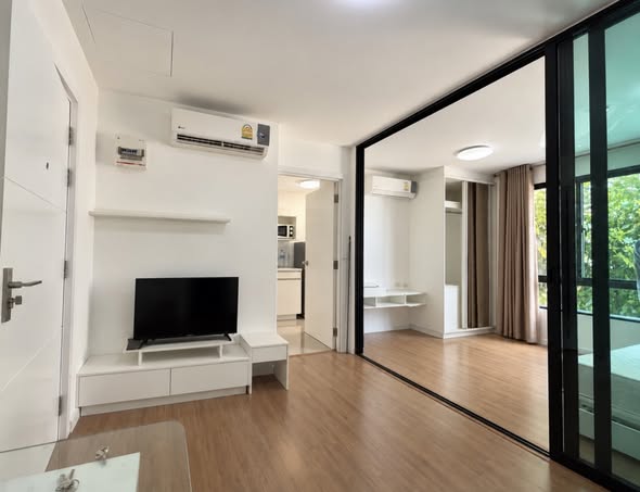 bedroom and living room and room interior of iCondo Salaya 2 The Campus ไอ คอนโด ศาลายา 2 เดอะ แคมปัส