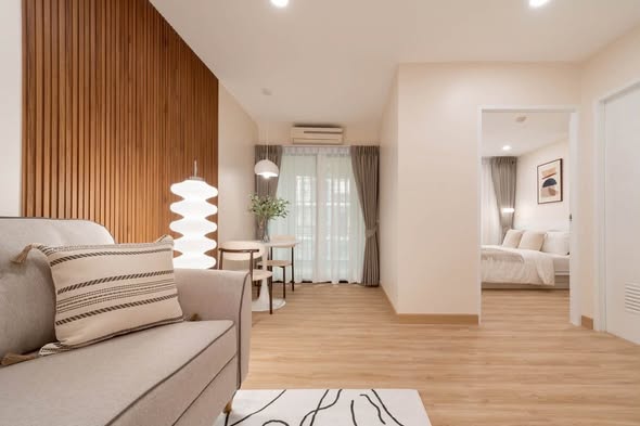 bedroom and living room of iCondo Sukhapiban 2