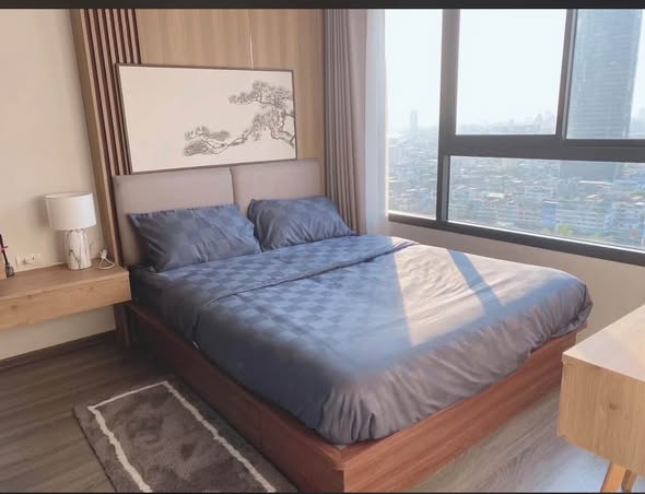 bedroom of IDEO Chula-Sam Yan