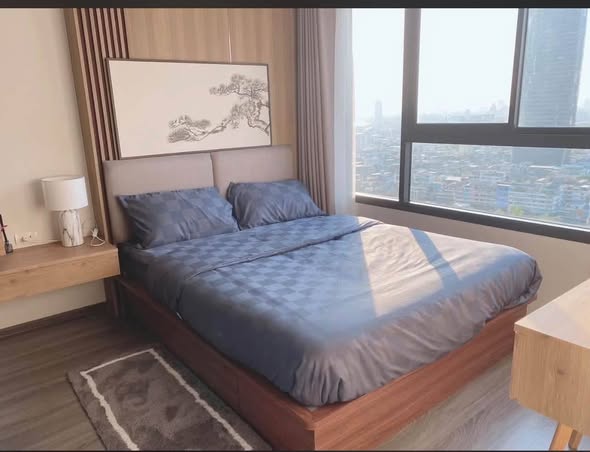 bedroom of IDEO Chula-Sam Yan