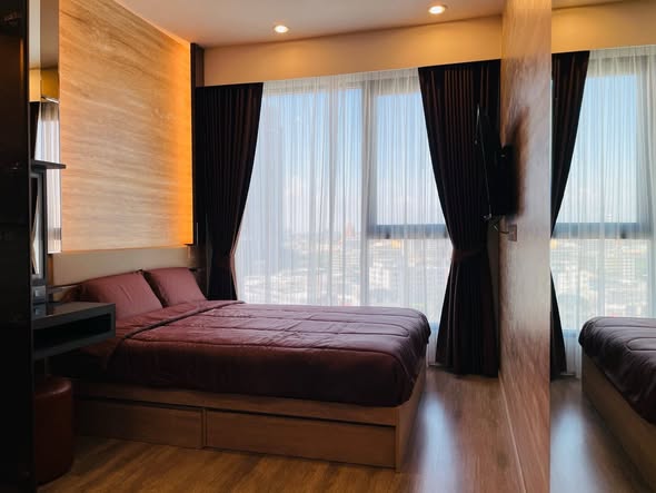 bedroom of Ideo Mobi Sukhumvit 66